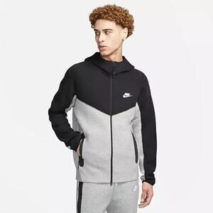 Nike Tech Fleece Windrunner Men's Size XXL Hoodie Jacket Gray/Black FB7921-064